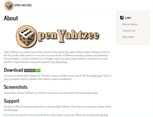 Tablet Screenshot of openyahtzee.org